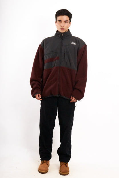 2000 Vintage North Face Retro Wine Denali Jacket (L/XL)