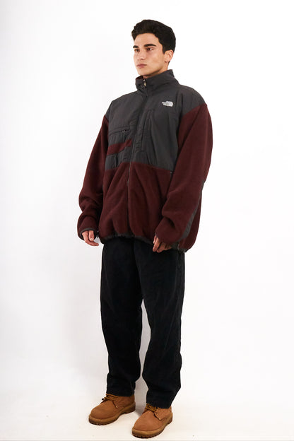 2000 Vintage North Face Retro Wine Denali Jacket (L/XL)