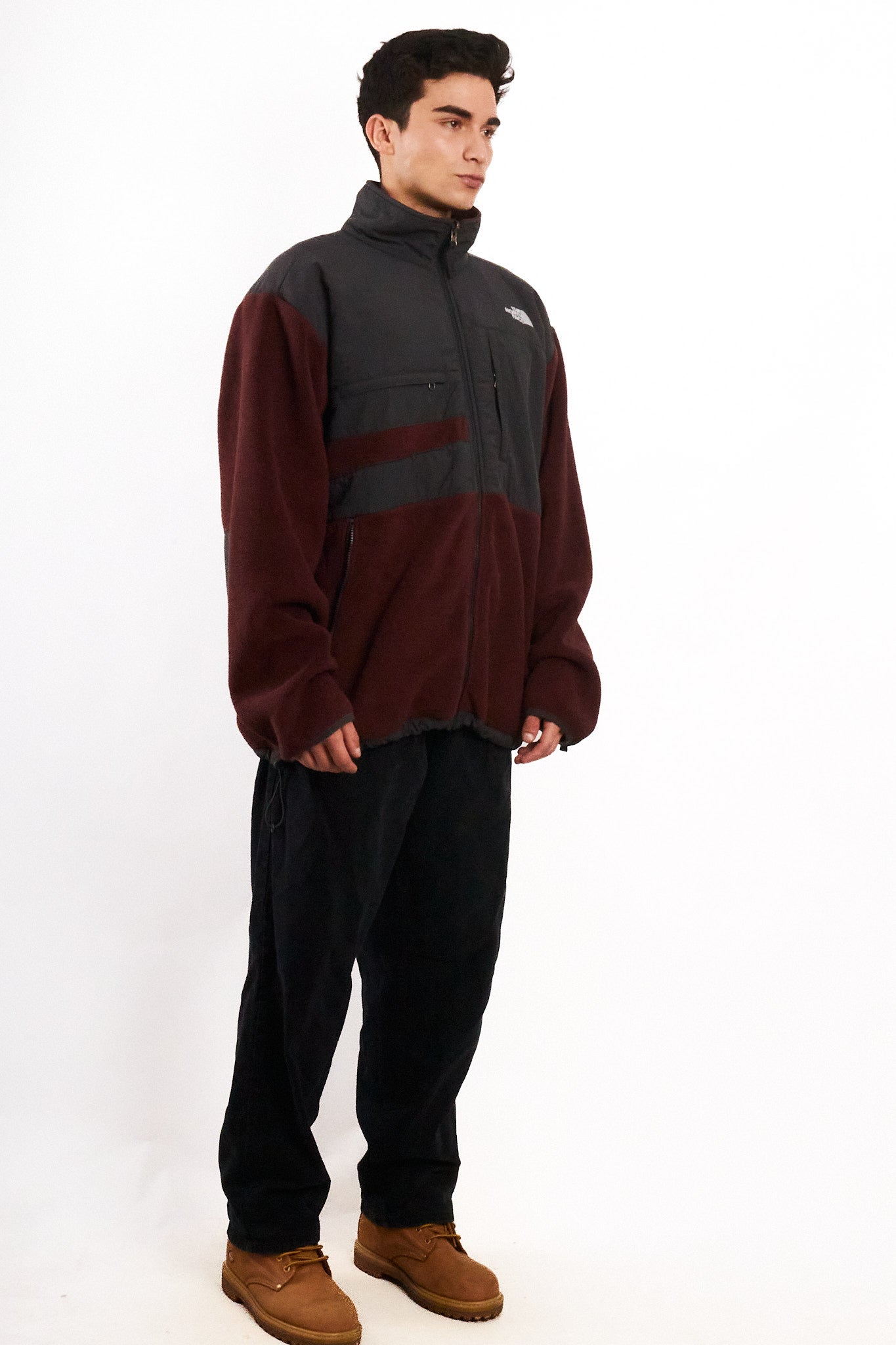 2000 Vintage North Face Retro Wine Denali Jacket (L/XL)