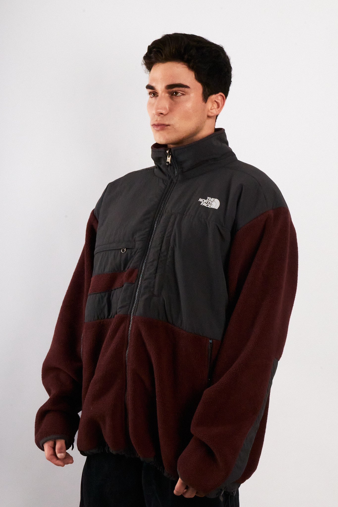2000 Vintage North Face Retro Wine Denali Jacket (L/XL)