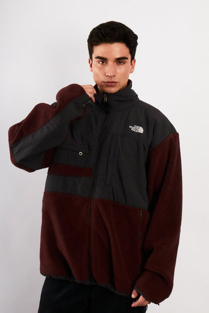 2000 Vintage North Face Retro Wine Denali Jacket (L/XL)