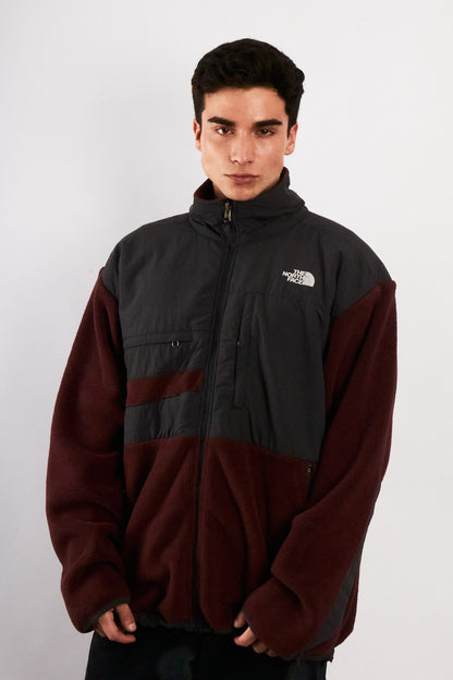 2000 Vintage North Face Retro Wine Denali Jacket (L/XL)