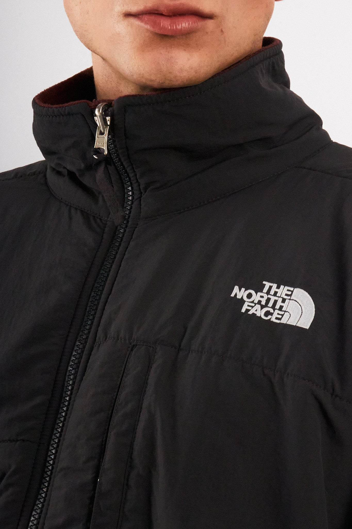 2000 Vintage North Face Retro Wine Denali Jacket (L/XL)