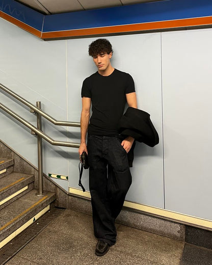 2015 Levi's Black 505 Regular Straight Jean (34)