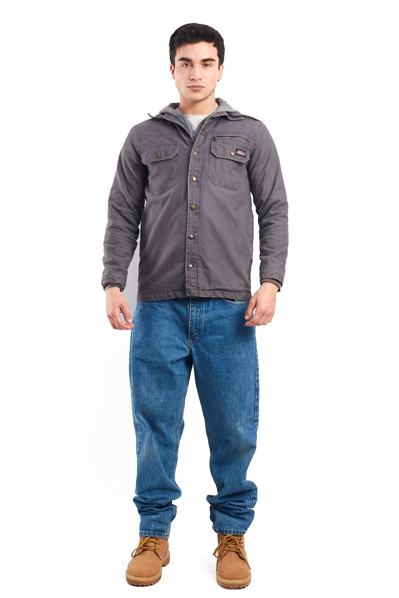 2000 Dickies Work Hooded Shirt Jacket (S/M)