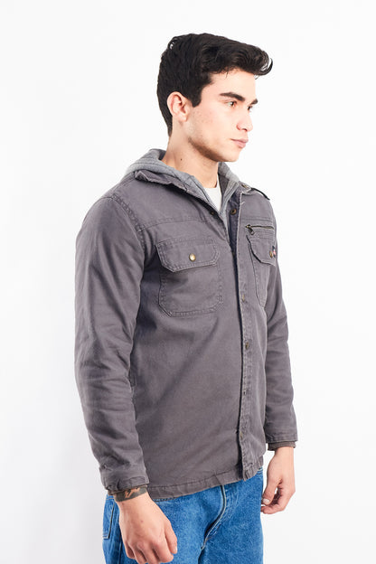 2000 Dickies Work Hooded Shirt Jacket (S/M)