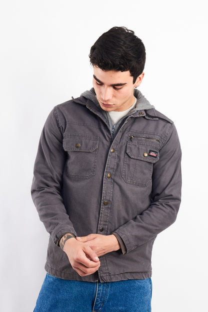 2000 Dickies Work Hooded Shirt Jacket (S/M)