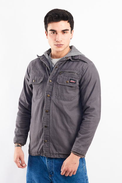 2000 Dickies Work Hooded Shirt Jacket (S/M)