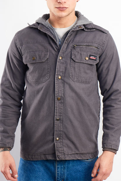 2000 Dickies Work Hooded Shirt Jacket (S/M)