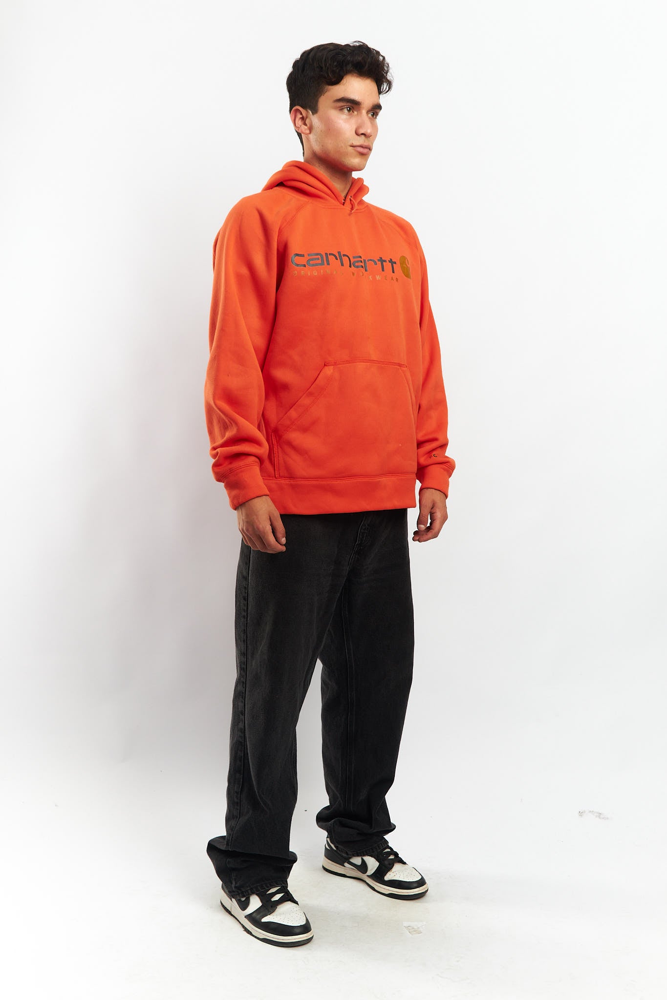 2000 Carhartt Force Orange Hoodie (L/XL)