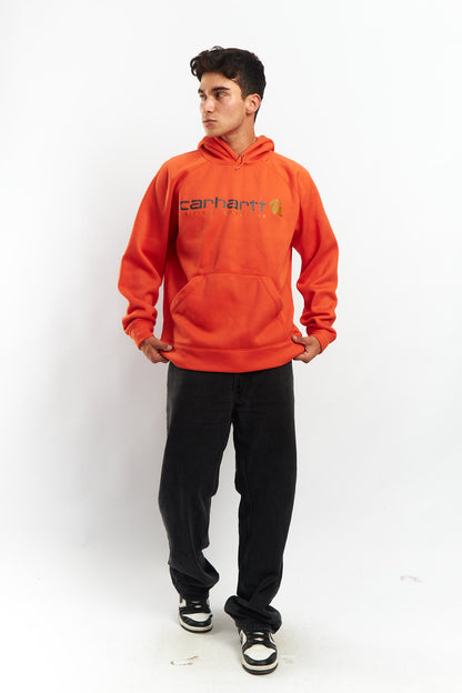 2000 Carhartt Force Orange Hoodie (L/XL)