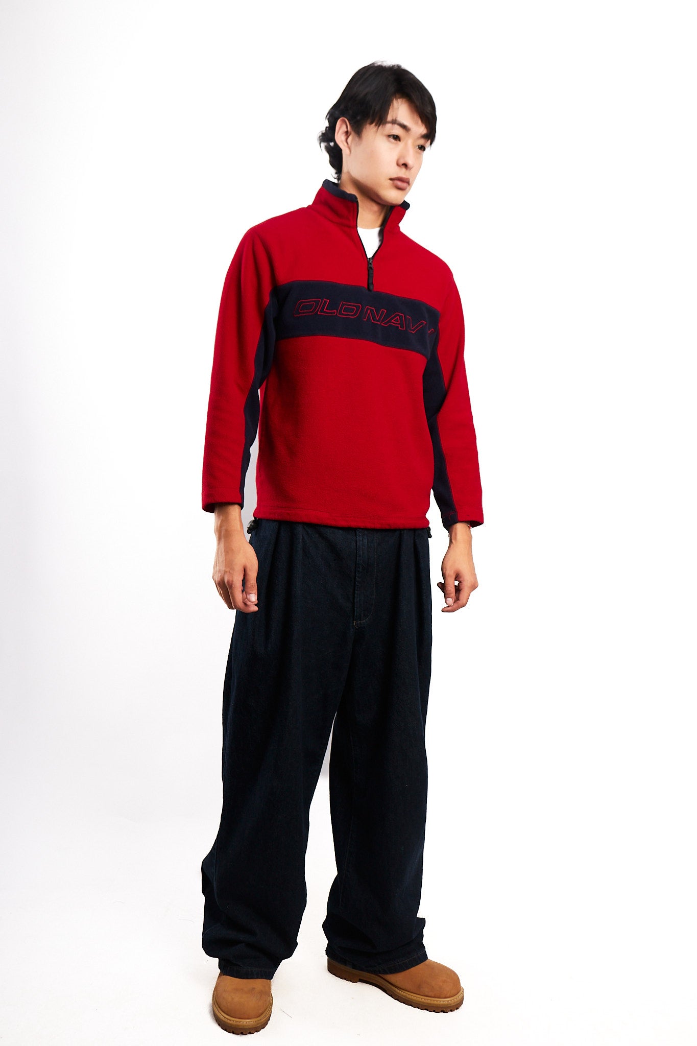 2000 Old Navy type Tommy Fleece Crewneck (S/M)
