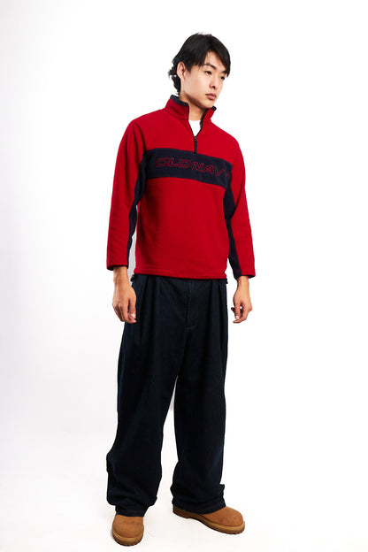 2000 Old Navy type Tommy Fleece Crewneck (S/M)