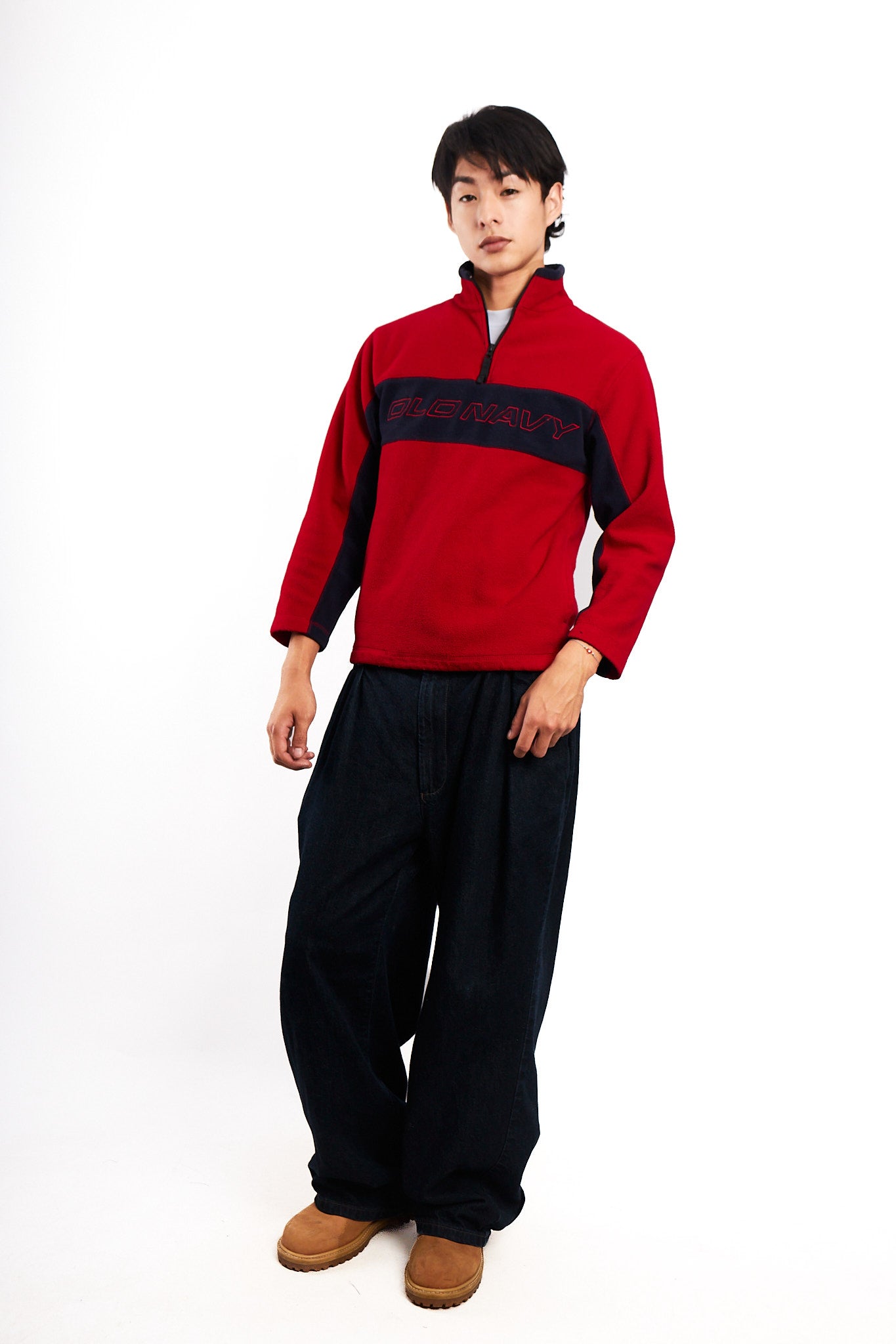 2000 Old Navy type Tommy Fleece Crewneck (S/M)