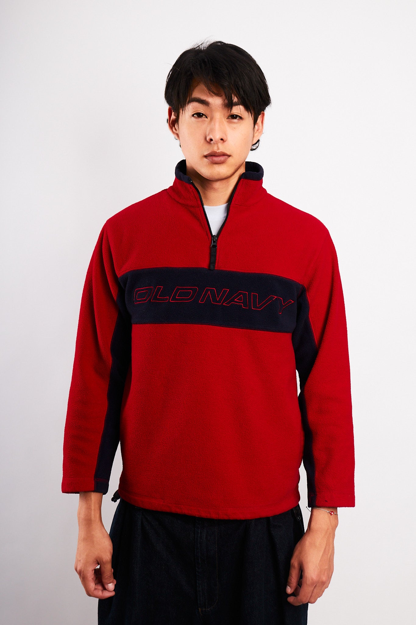 2000 Old Navy type Tommy Fleece Crewneck (S/M)