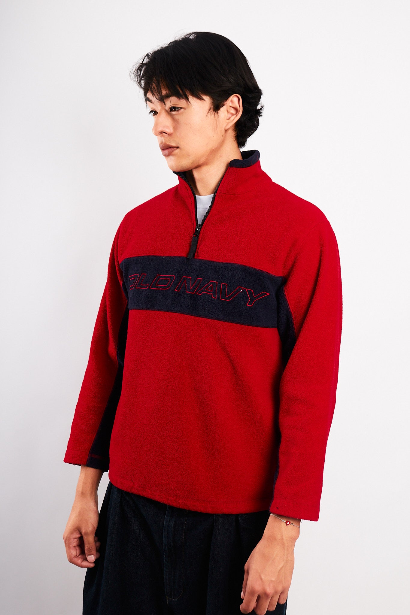 2000 Old Navy type Tommy Fleece Crewneck (S/M)