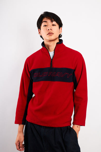 2000 Old Navy type Tommy Fleece Crewneck (S/M)