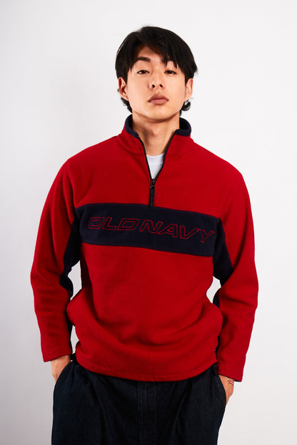 2000 Old Navy type Tommy Fleece Crewneck (S/M)