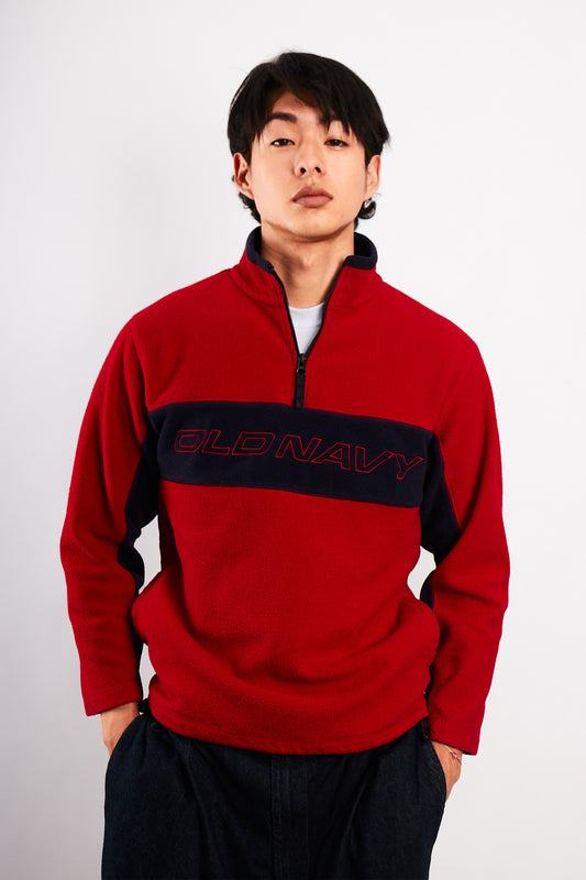 2000 Old Navy type Tommy Fleece Crewneck (S/M)