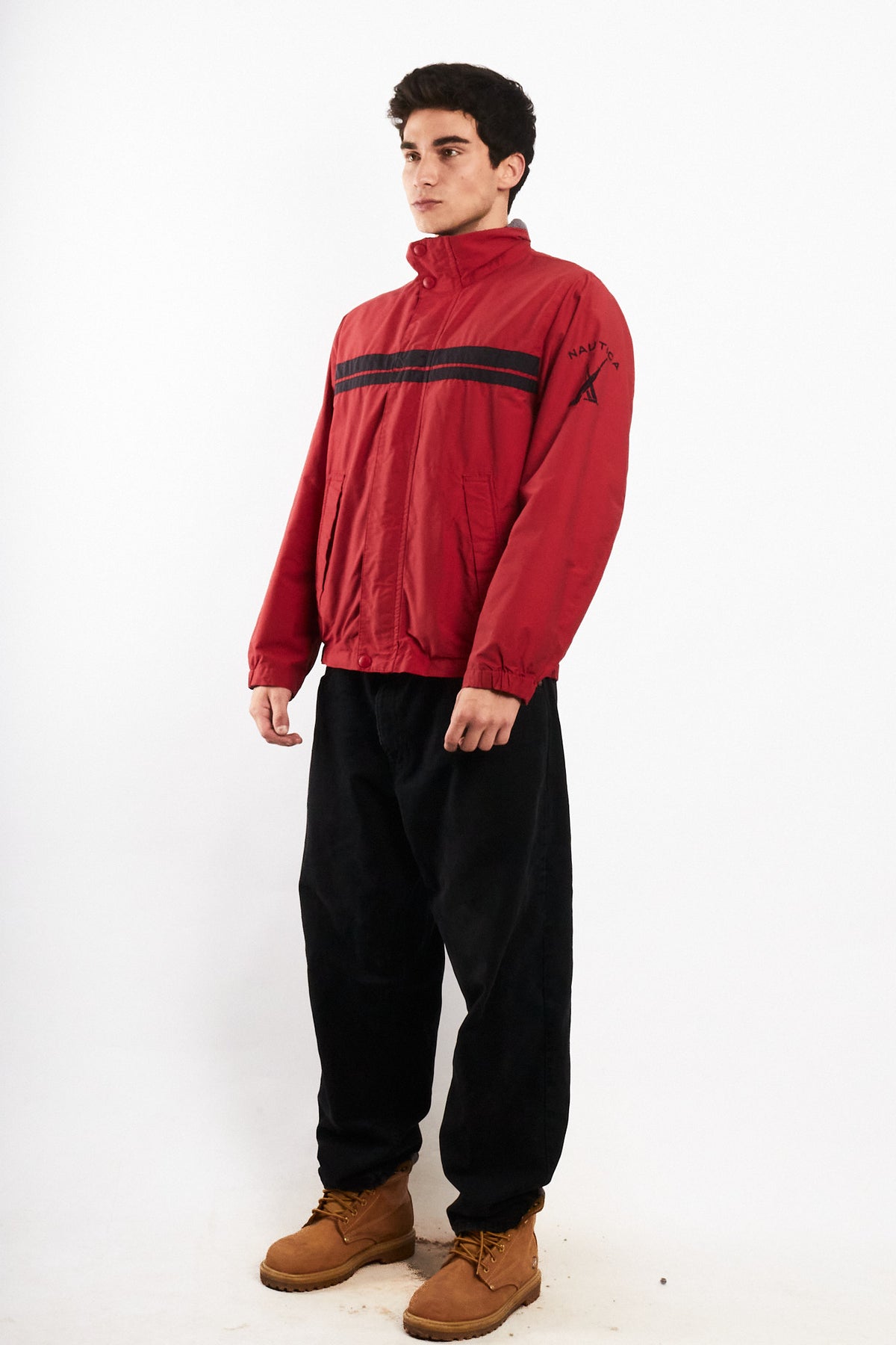 2000 Vintage Nautica Colorbock Striped Jacket (M)