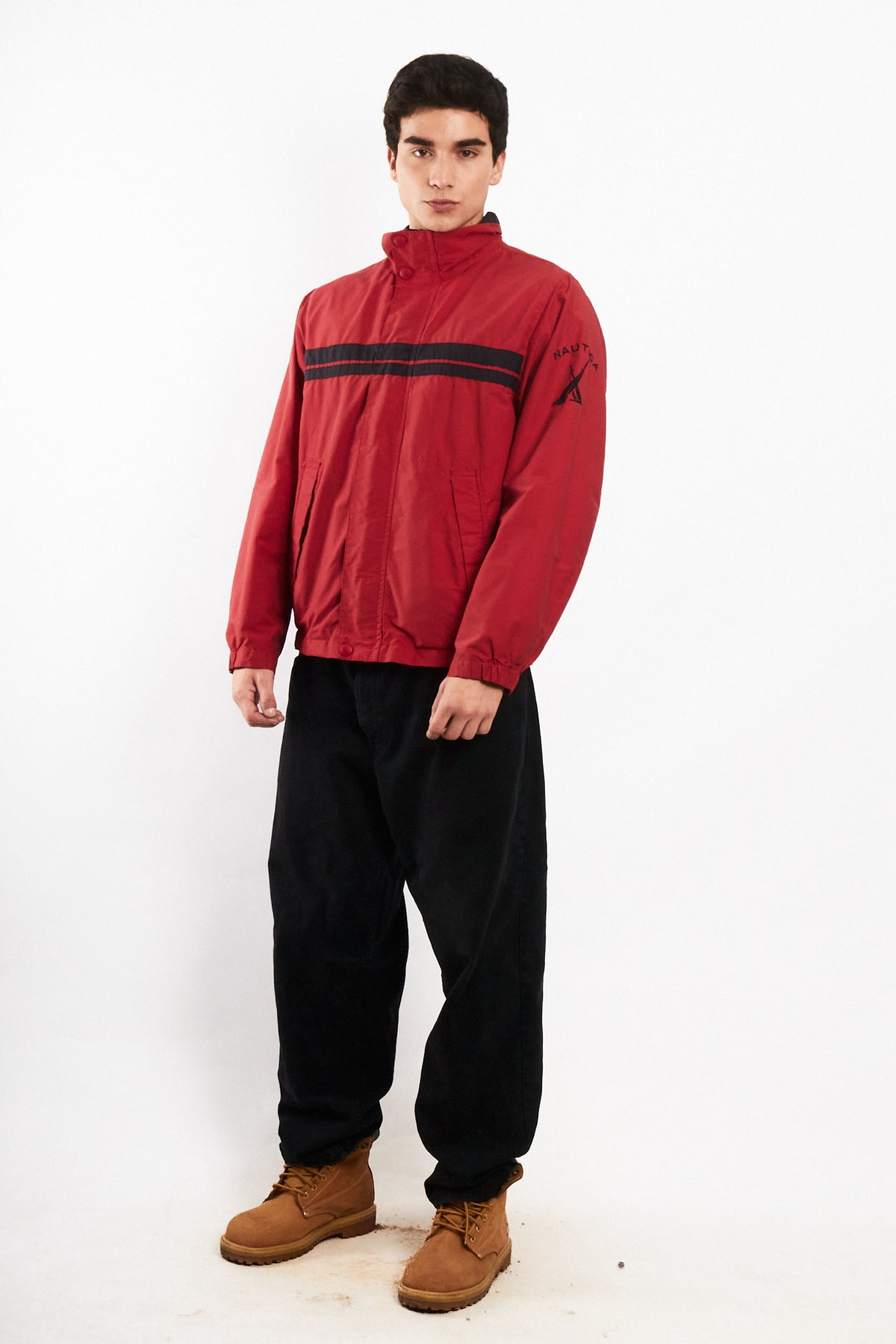 2000 Vintage Nautica Colorbock Striped Jacket (M)