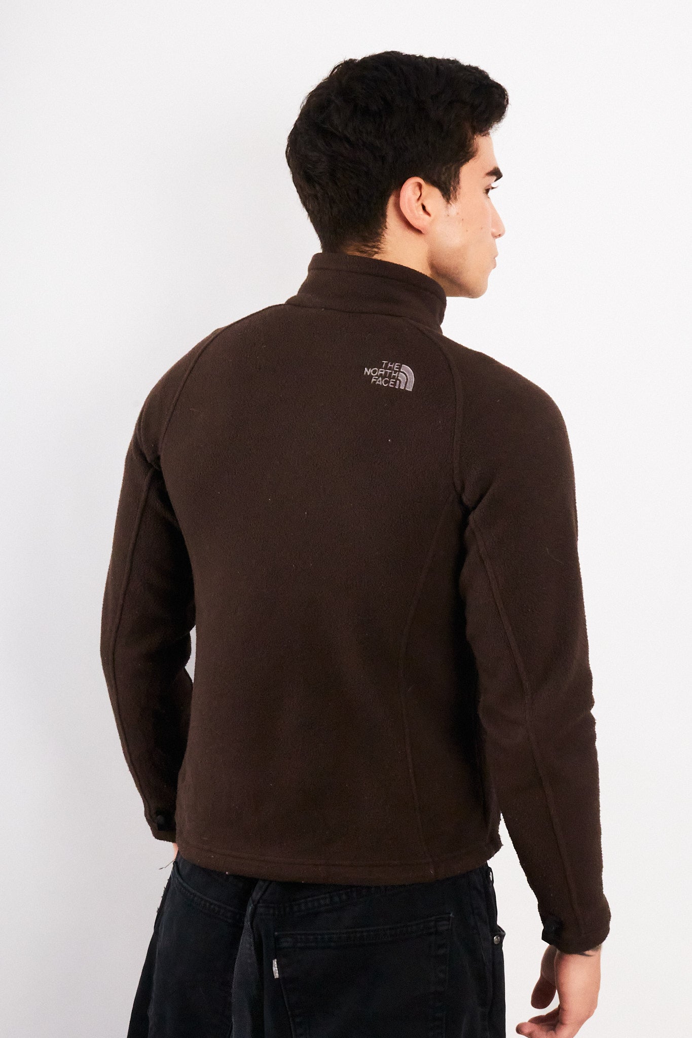 2000 Vintage The North Face Coffee Fleece Jacket (S/M)