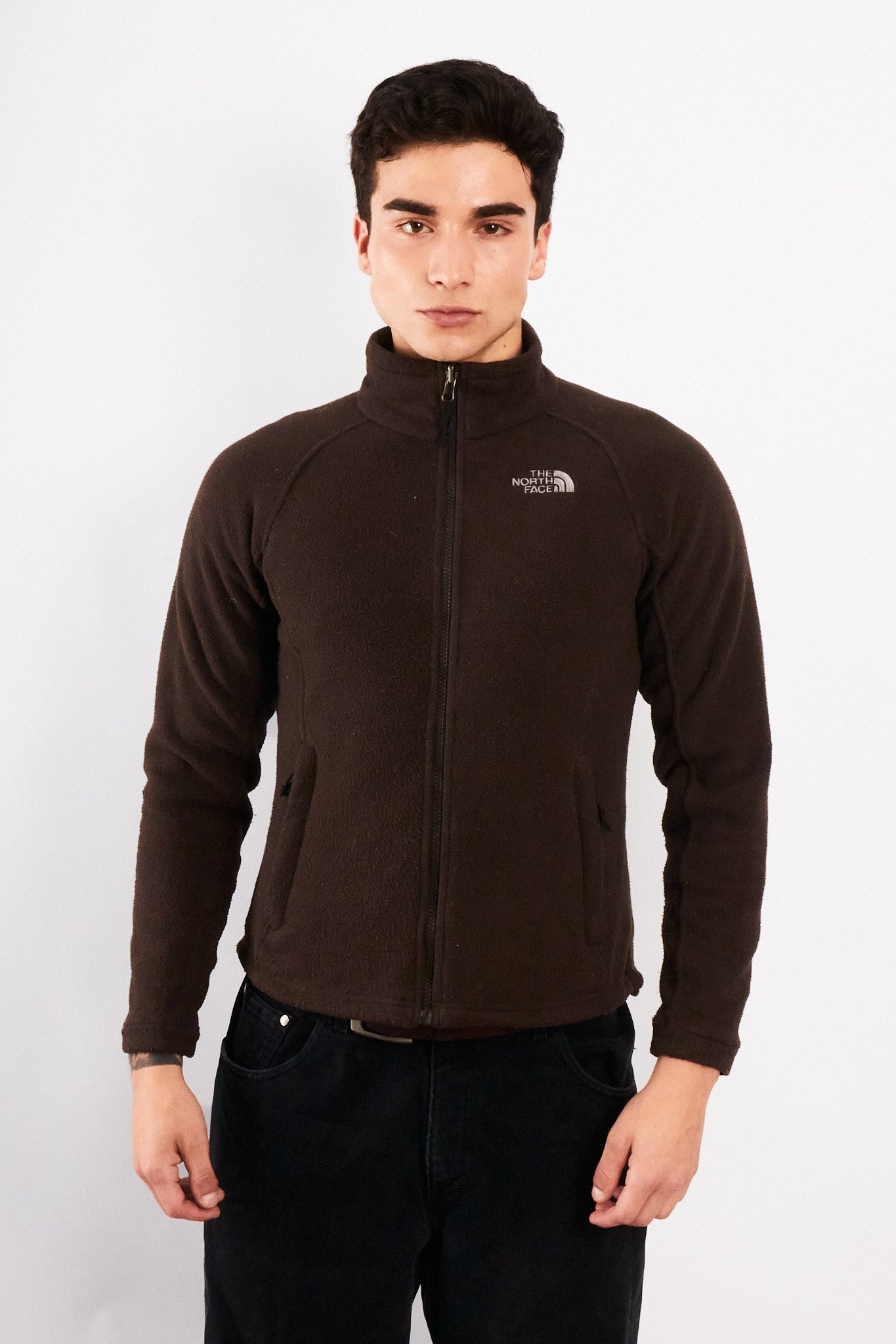 2000 Vintage The North Face Coffee Fleece Jacket (S/M)
