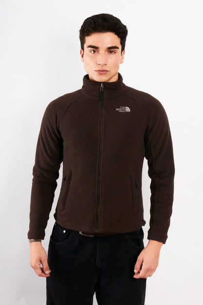 2000 Vintage The North Face Coffee Fleece Jacket (S/M)