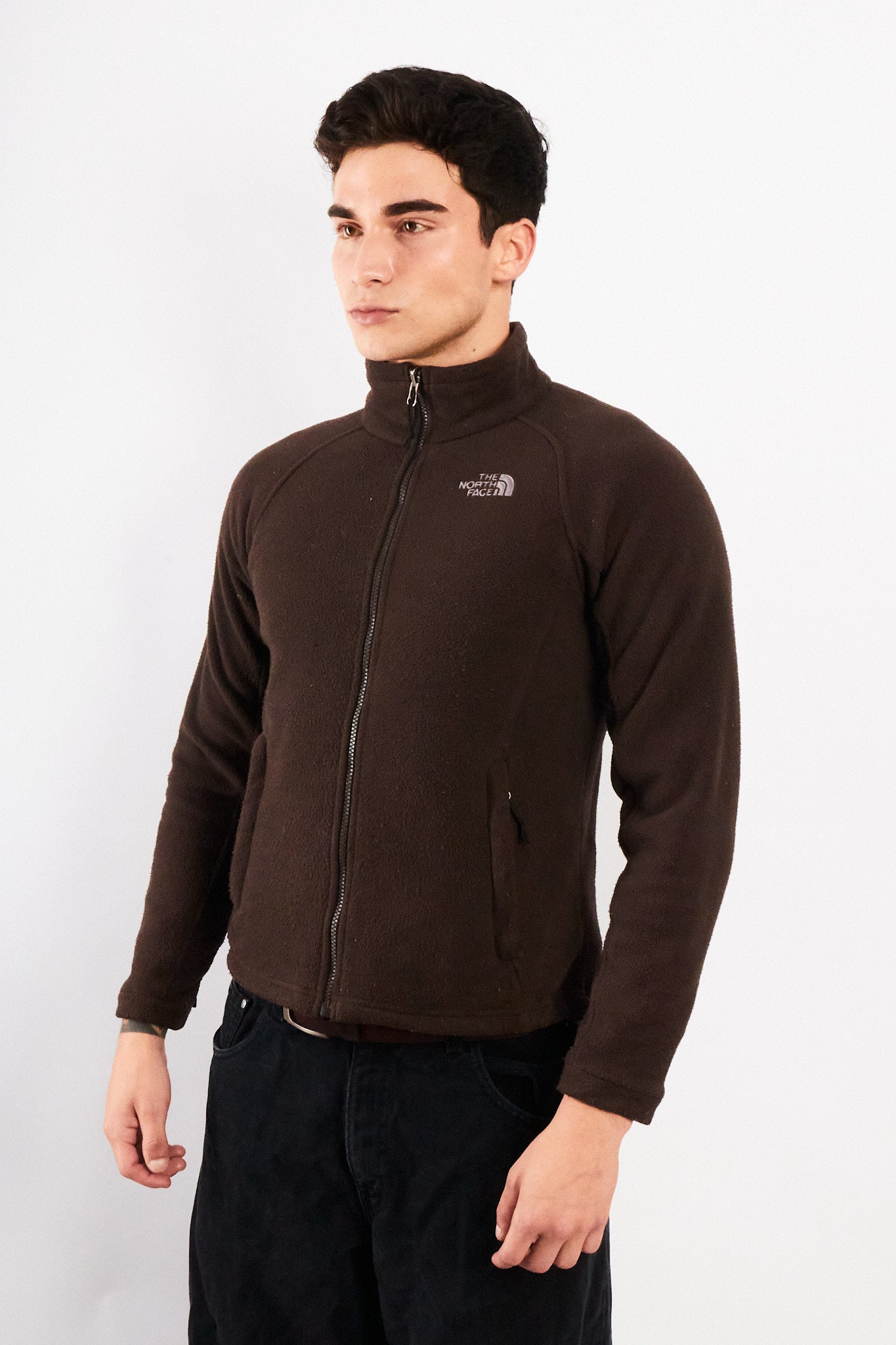 2000 Vintage The North Face Coffee Fleece Jacket (S/M)