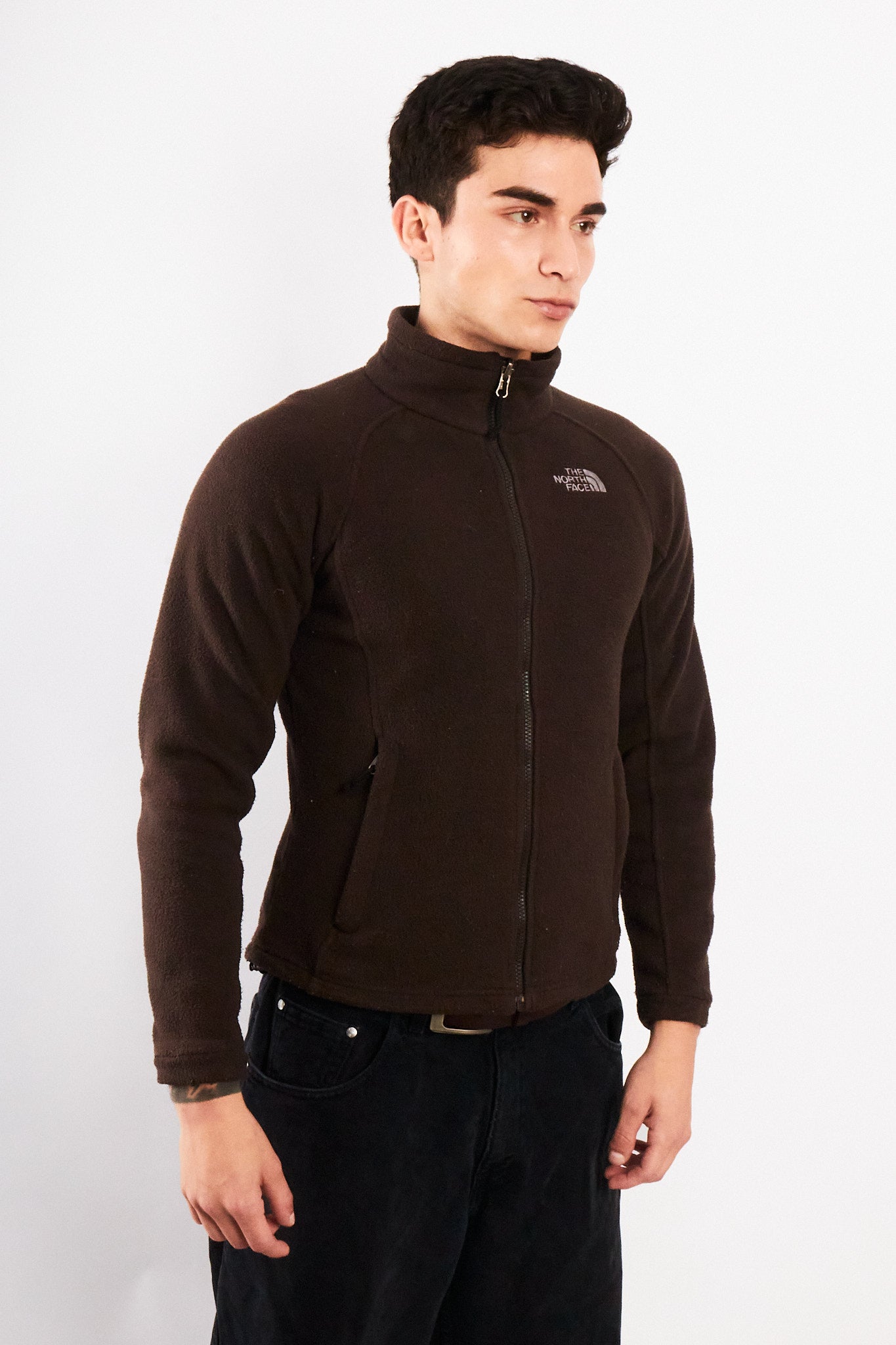 2000 Vintage The North Face Coffee Fleece Jacket (S/M)