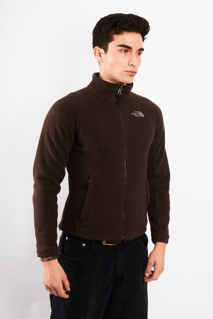 2000 Vintage The North Face Coffee Fleece Jacket (S/M)