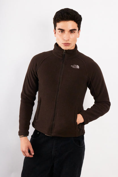 2000 Vintage The North Face Coffee Fleece Jacket (S/M)