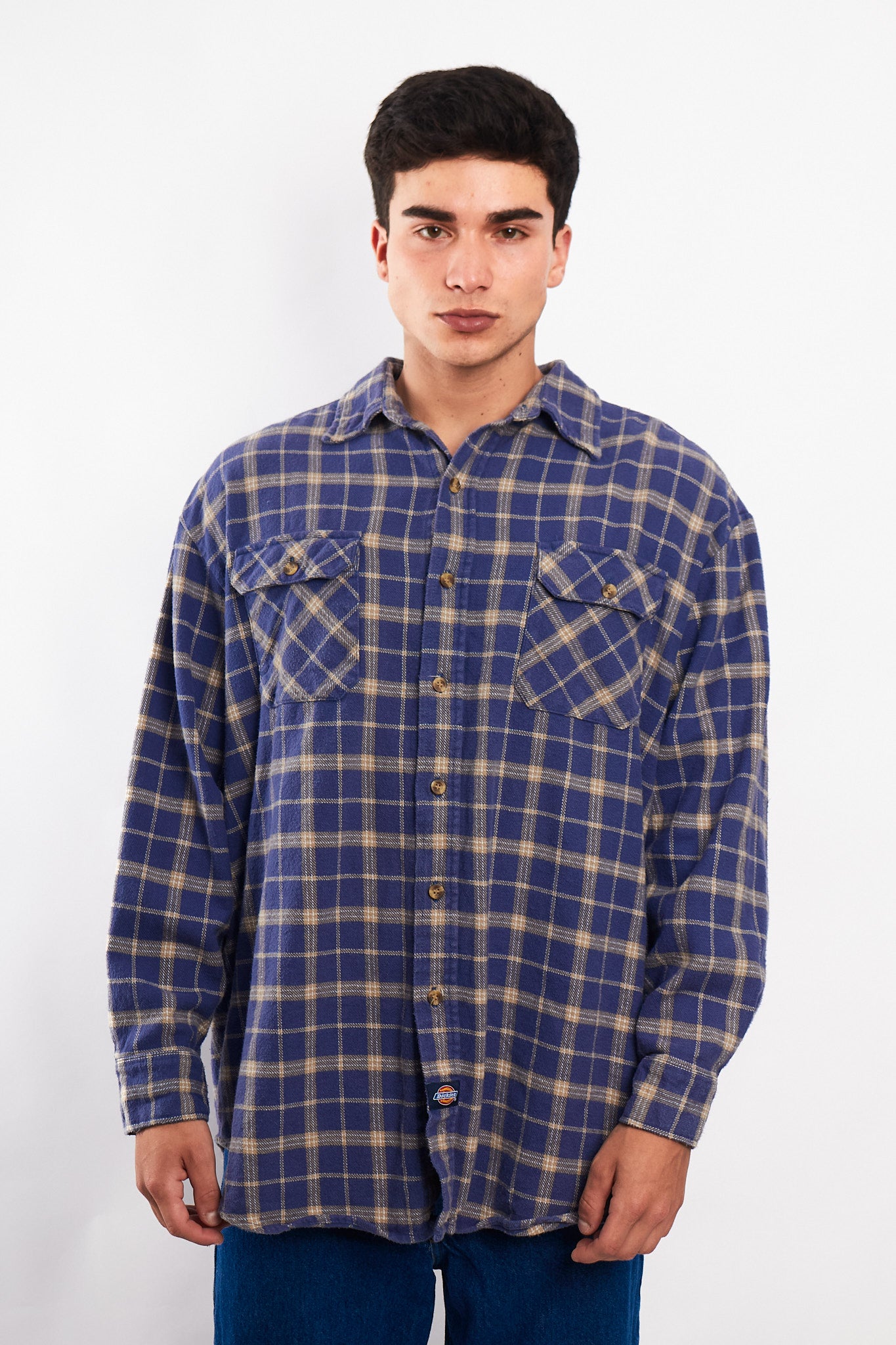2000 Dickies Plaid Flannel (L/XL)