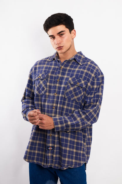 2000 Dickies Plaid Flannel (L/XL)