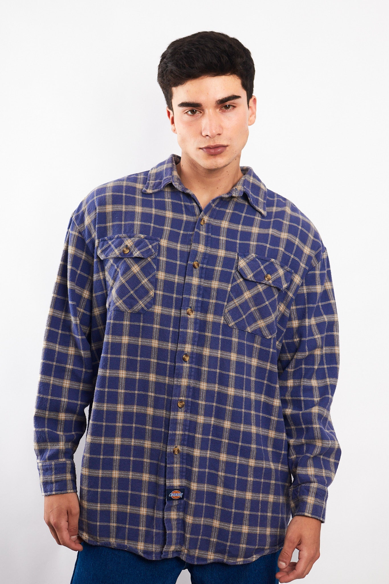 2000 Dickies Plaid Flannel (L/XL)