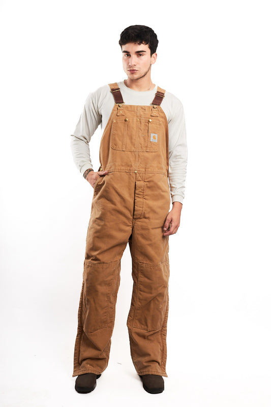 Vintage Carhartt Brown Baggy Carpenter Overall (M/L)
