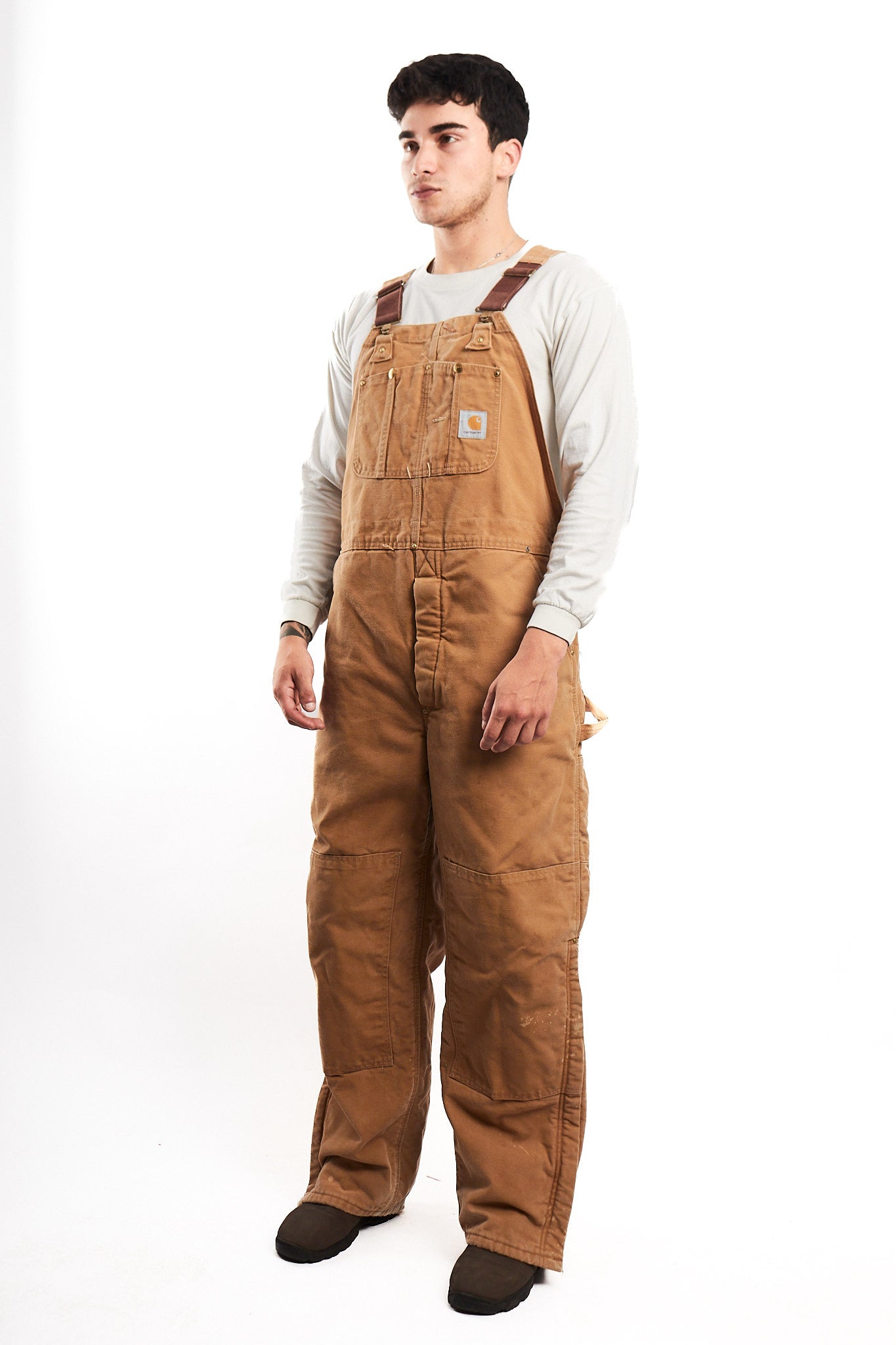 Vintage Carhartt Brown Baggy Carpenter Overall (M/L)