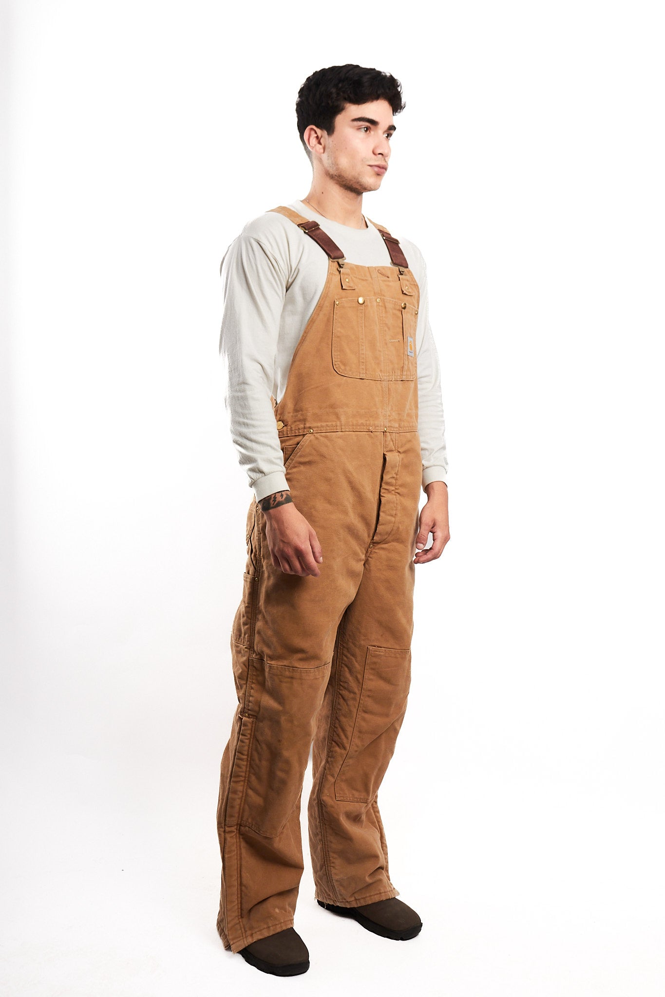 Vintage Carhartt Brown Baggy Carpenter Overall (M/L)