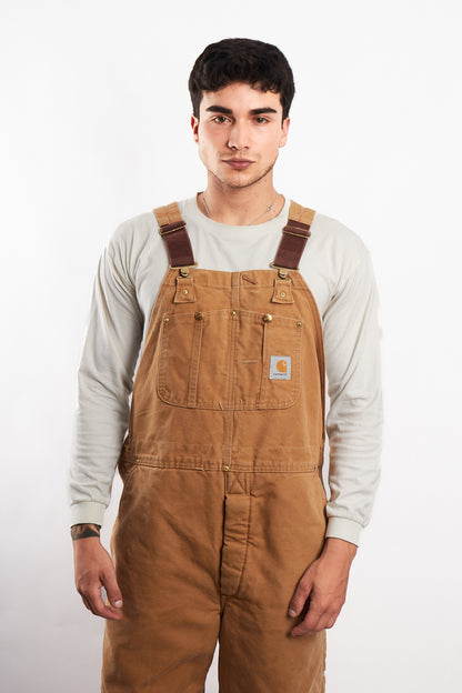 Vintage Carhartt Brown Baggy Carpenter Overall (M/L)