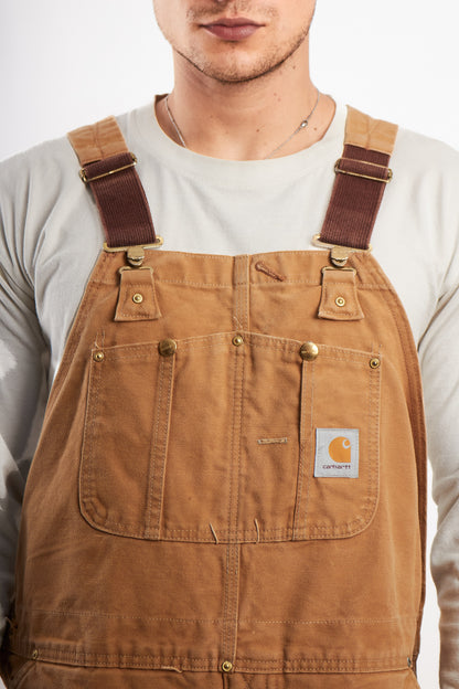 Vintage Carhartt Brown Baggy Carpenter Overall (M/L)