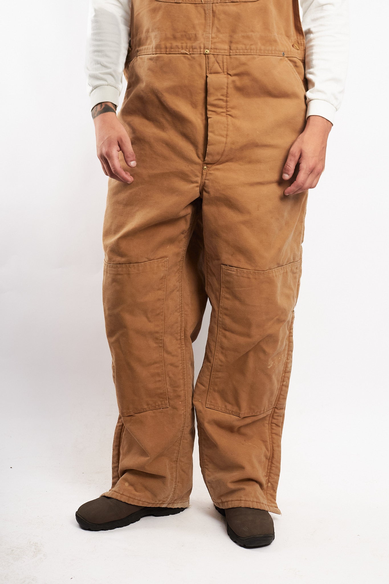 Vintage Carhartt Brown Baggy Carpenter Overall (M/L)