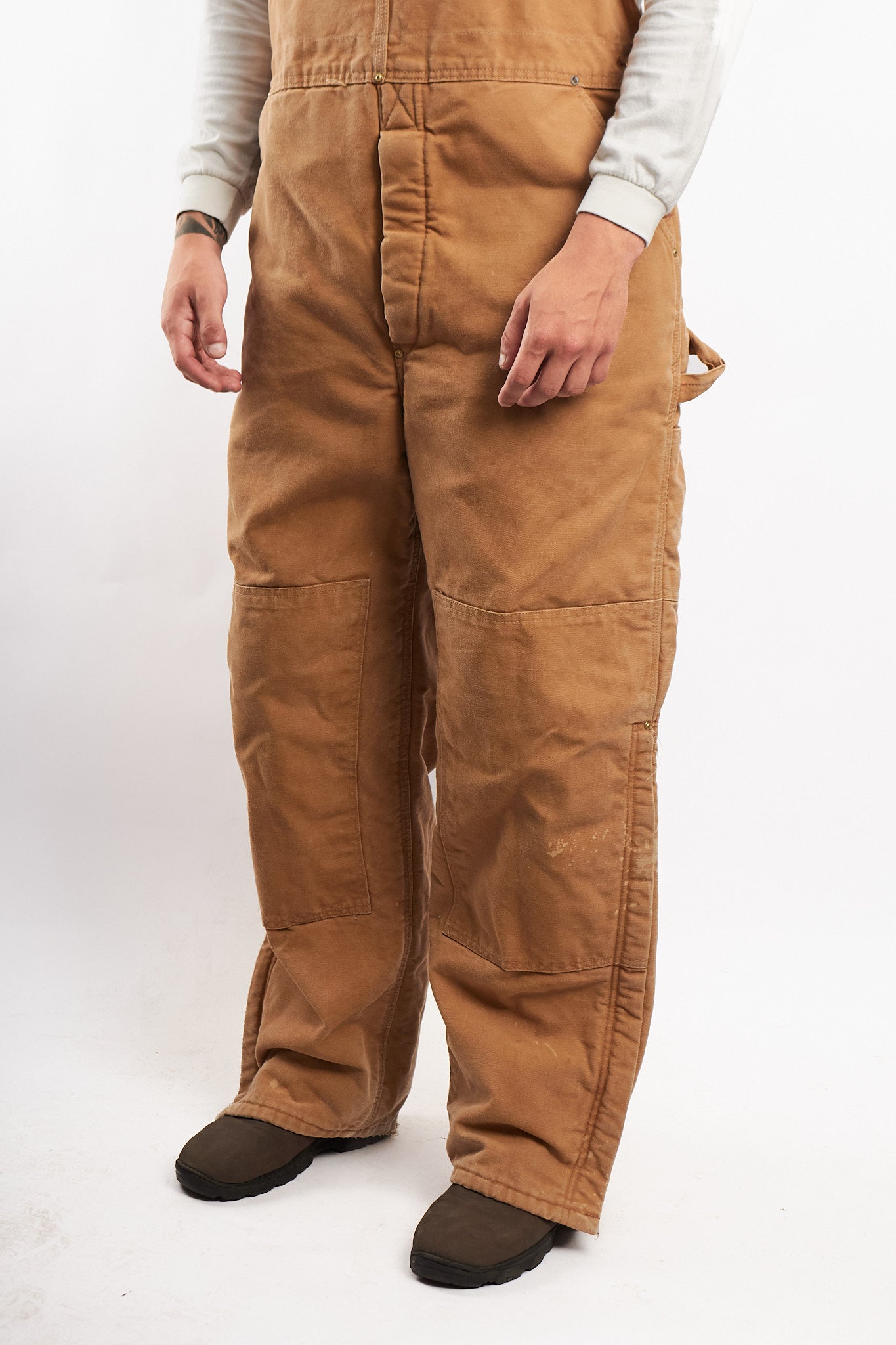 Vintage Carhartt Brown Baggy Carpenter Overall (M/L)