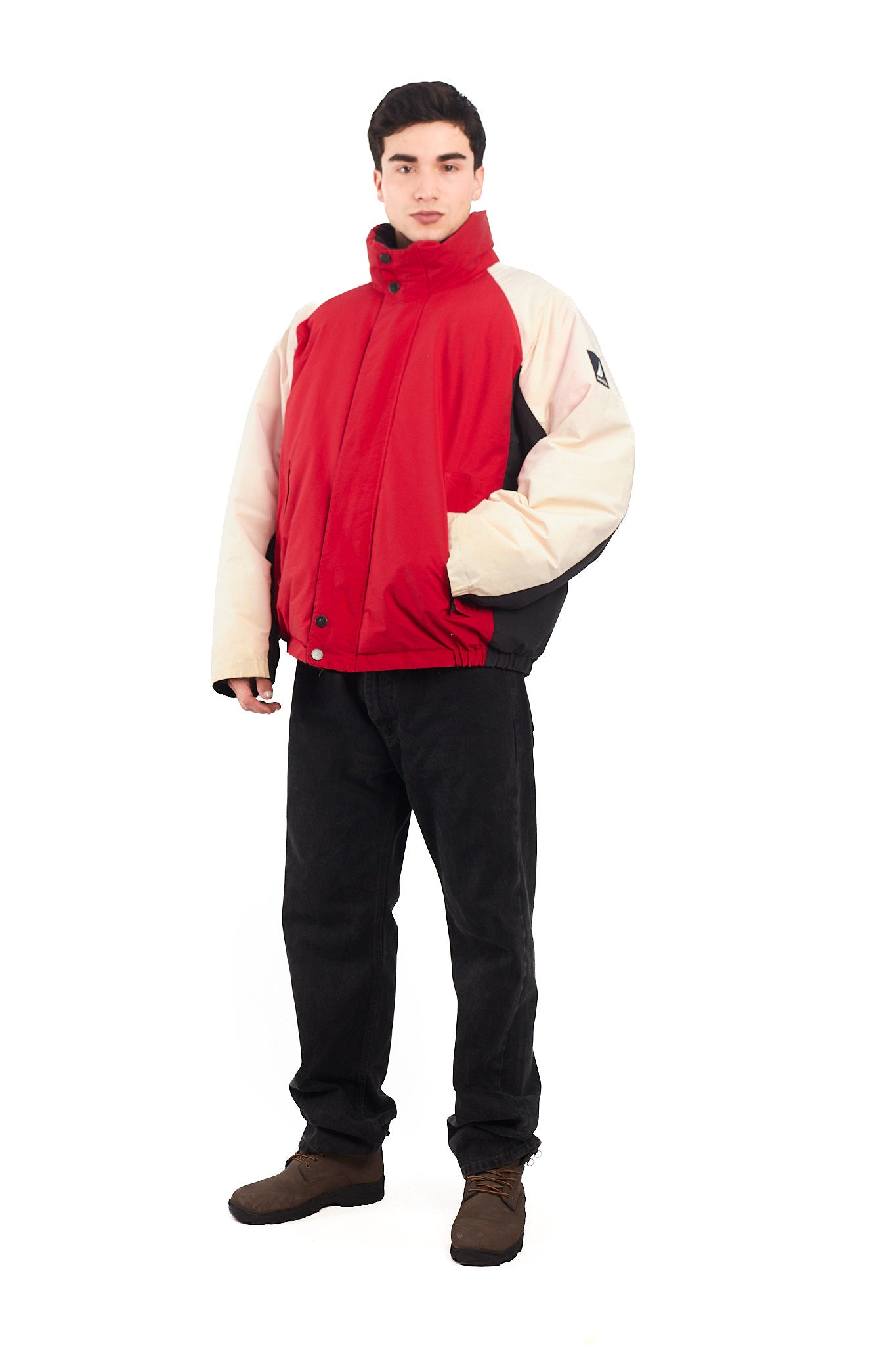 2000 Vintage Nautica NS-83 Reversible Down Puffer Jacket (XL)