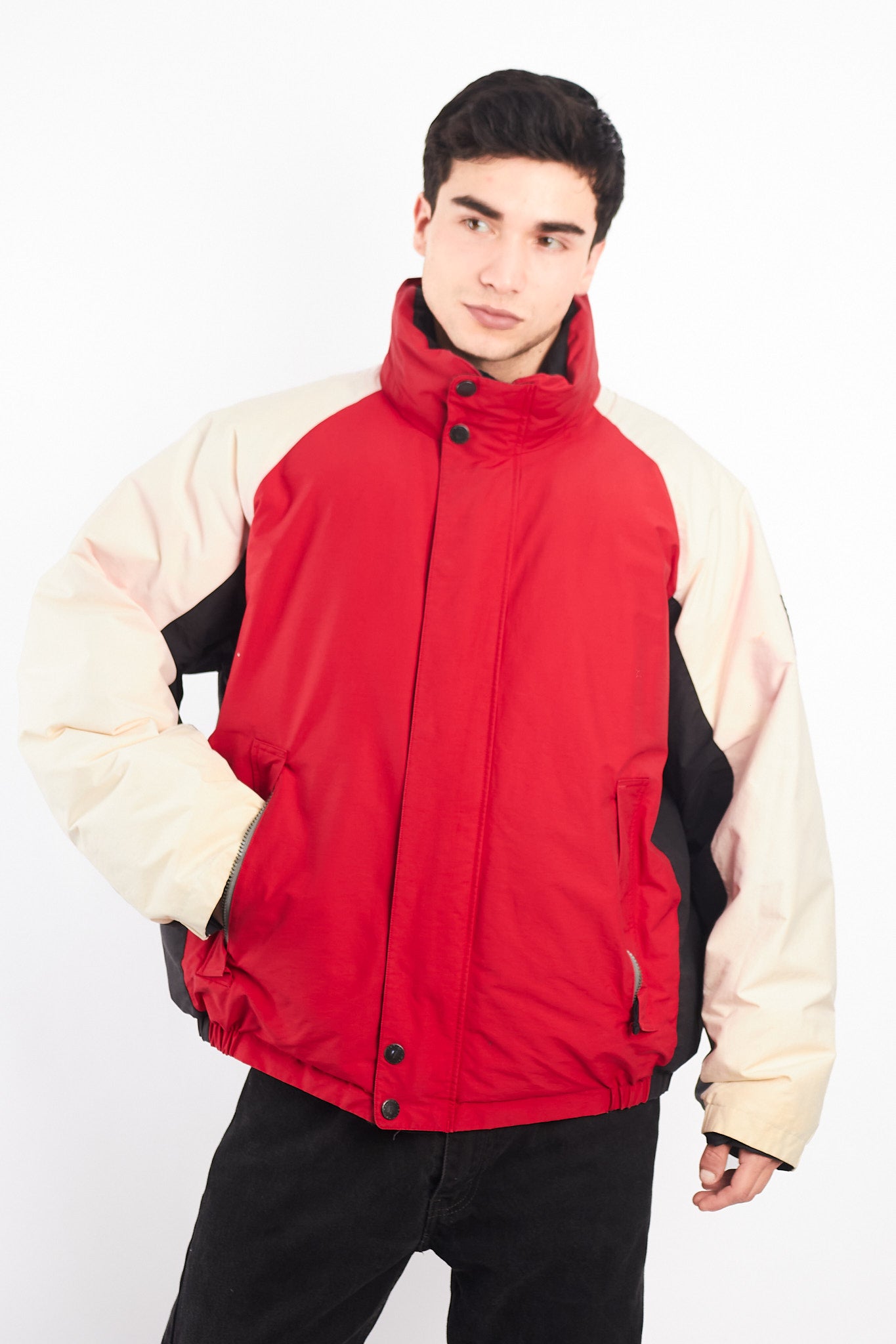 2000 Vintage Nautica NS-83 Reversible Down Puffer Jacket (XL)