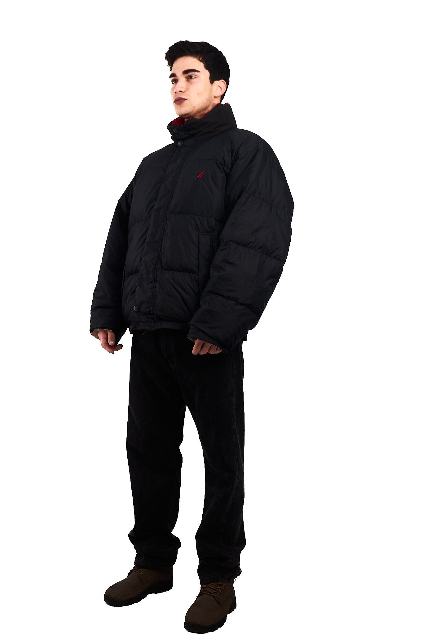 2000 Vintage Nautica NS-83 Reversible Down Puffer Jacket (XL)