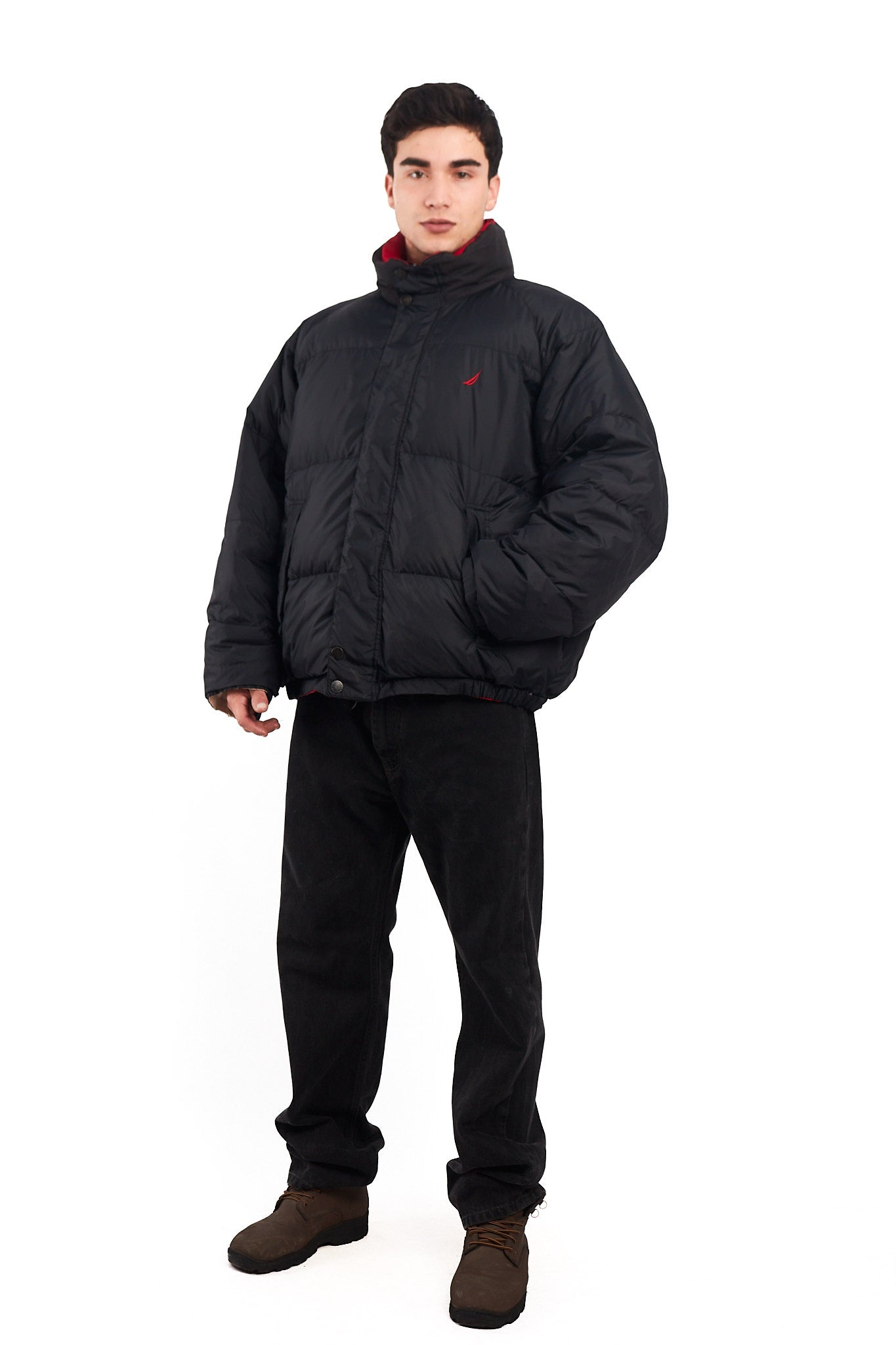 2000 Vintage Nautica NS-83 Reversible Down Puffer Jacket (XL)