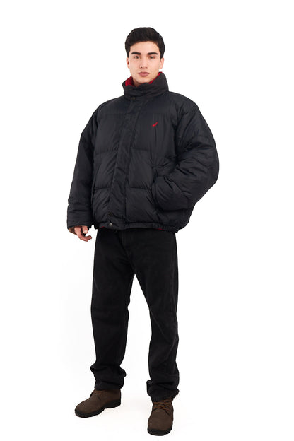 2000 Vintage Nautica NS-83 Reversible Down Puffer Jacket (XL)