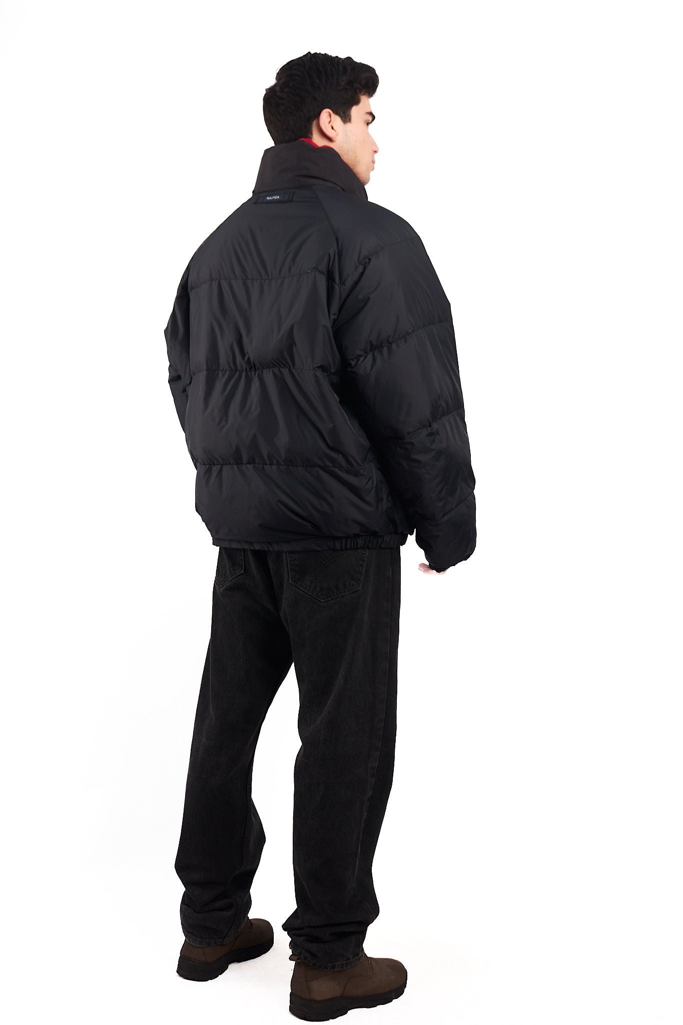 2000 Vintage Nautica NS-83 Reversible Down Puffer Jacket (XL)