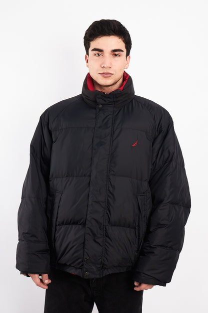 2000 Vintage Nautica NS-83 Reversible Down Puffer Jacket (XL)