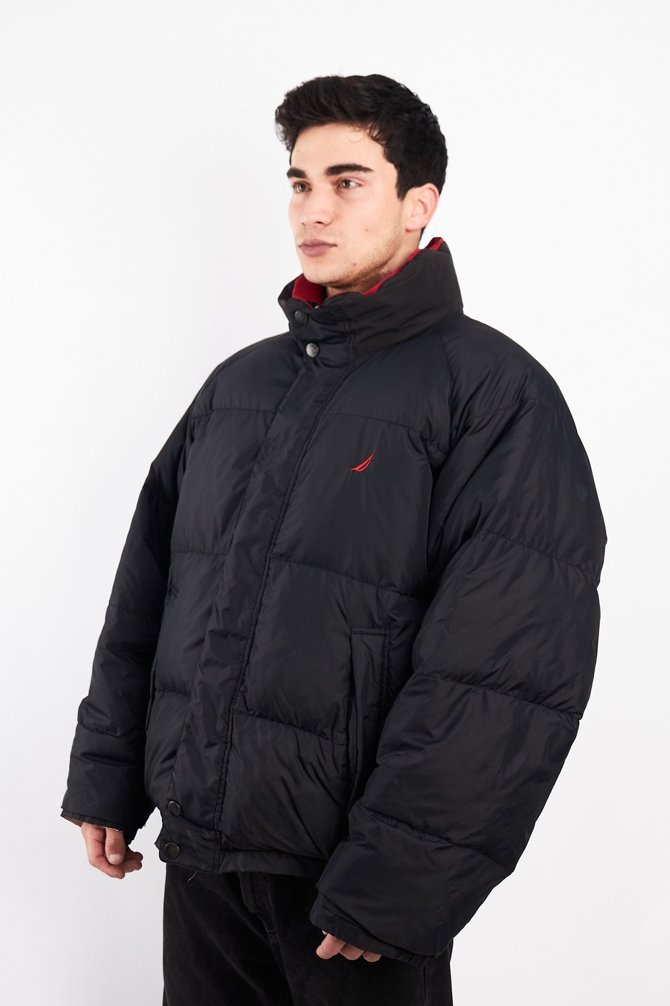 2000 Vintage Nautica NS-83 Reversible Down Puffer Jacket (XL)